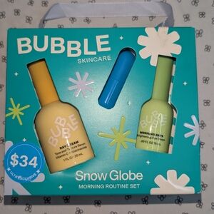 Bubble Skincare Snow Globe Morning Routine Travel Set – 3 Pc Vitamin C Gift Set